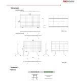 Аксессуар для дисплея Hikvision DS-DLAIO108-WM