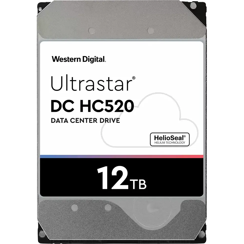 Жёсткий диск 12Tb SATA-III WD Ultrastar DC HC520 (0F30144/0F29612/0F29603) - HUH721212ALE600