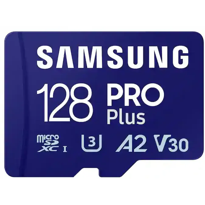 Карта памяти 128Gb MicroSD Samsung PRO Plus + SD адаптер (MB-MD128SA)