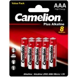 Батарейка Camelion Plus (AAA, 8 шт) (LR03-BP5+3)