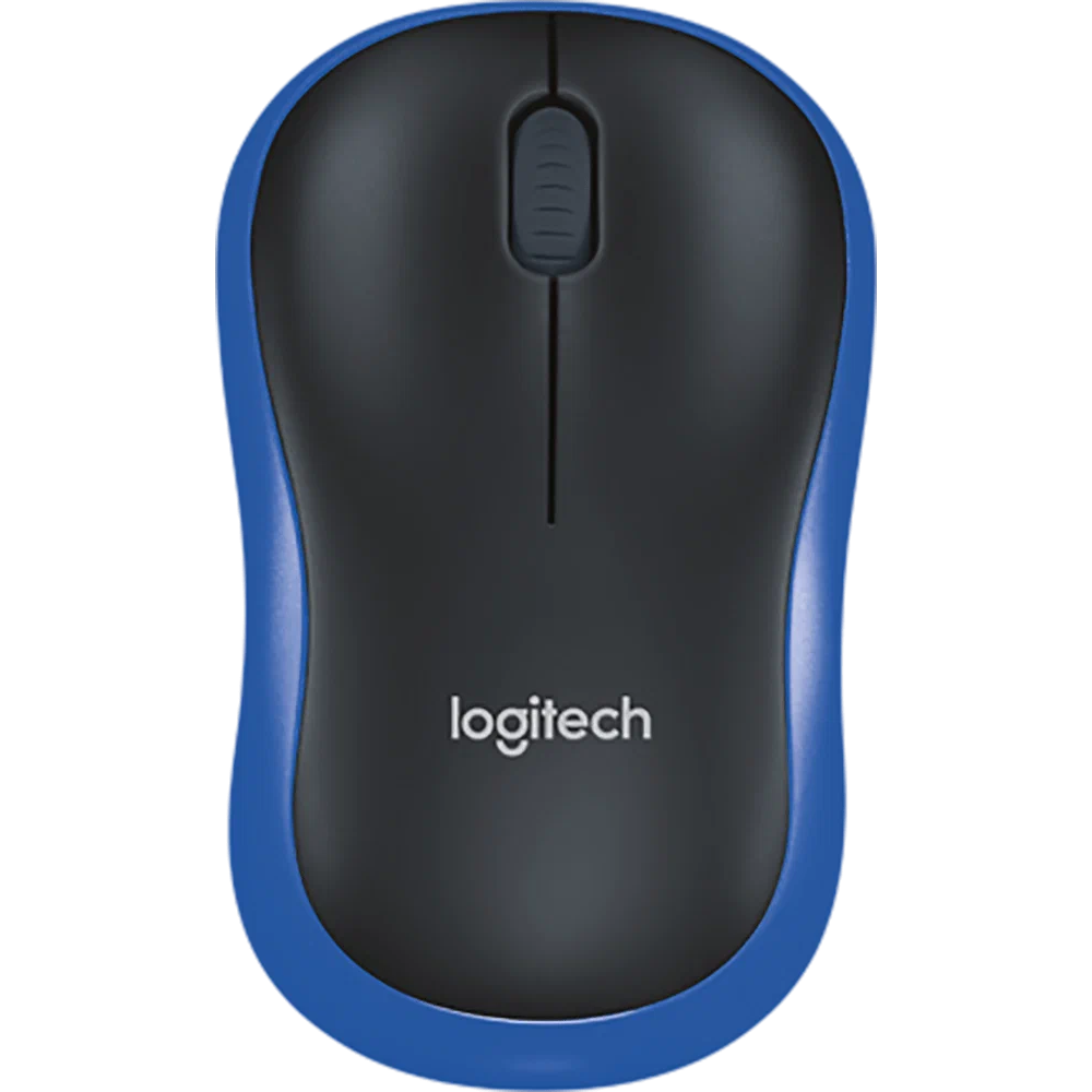 Мышь Logitech M186 Black/Blue (910-004132)