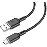 Кабель USB - USB Type-C, 1м, Borofone BX90 Cyber Black (6974443389630)