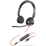 Гарнитура Plantronics (Poly) Blackwire 3325 Stereo USB-A Headset Teams (214016-01/76J21AA)