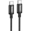 Кабель USB Type-C - USB Type-C, 1м, HOCO X89 Wind Black - 6931474784384