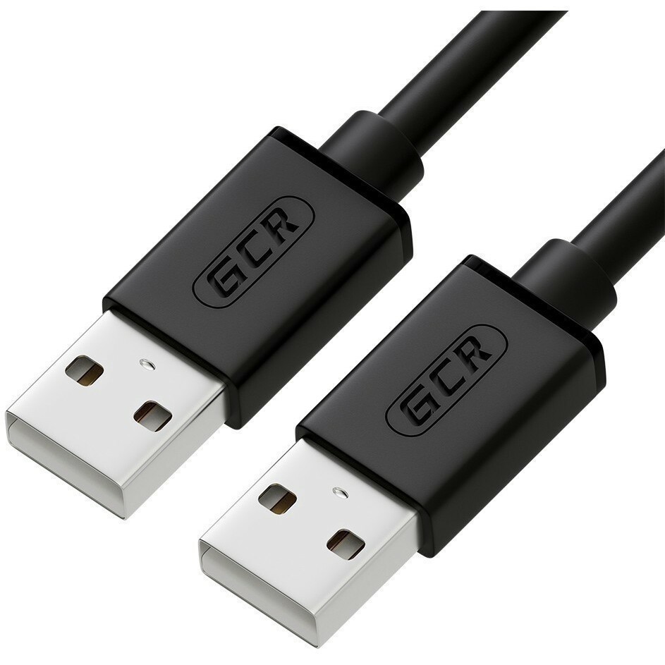 Кабель USB A (M) - USB A (M), 0.15м, Greenconnect GCR-UM2M-BB2S-0.15m