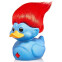 Фигурка-утка Numskull TUBBZ Trolls Glitter Blue Troll (Blue with Red Hair) - NS4203