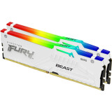 Оперативная память 64Gb DDR5 6000MHz Kingston Fury Beast White RGB (KF560C40BWAK2-64) (2x32Gb KIT)