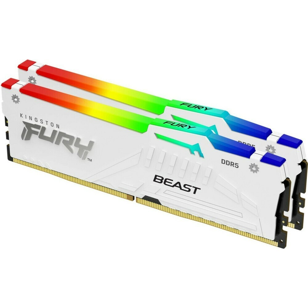 Kingston ddr5 64gb 5600 RGB. Kf556c40bbak2-16. Kingston Fury Beast RGB ddr5 only one Lights up. Kingston Ram White RGB.