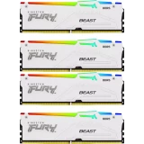 Оперативная память 128Gb DDR5 5200MHz Kingston Fury Beast White RGB (KF552C40BWAK4-128) (4x32Gb KIT)