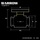 Кран для СЖО Barrow TLQFS-V1 Black (BA2074)