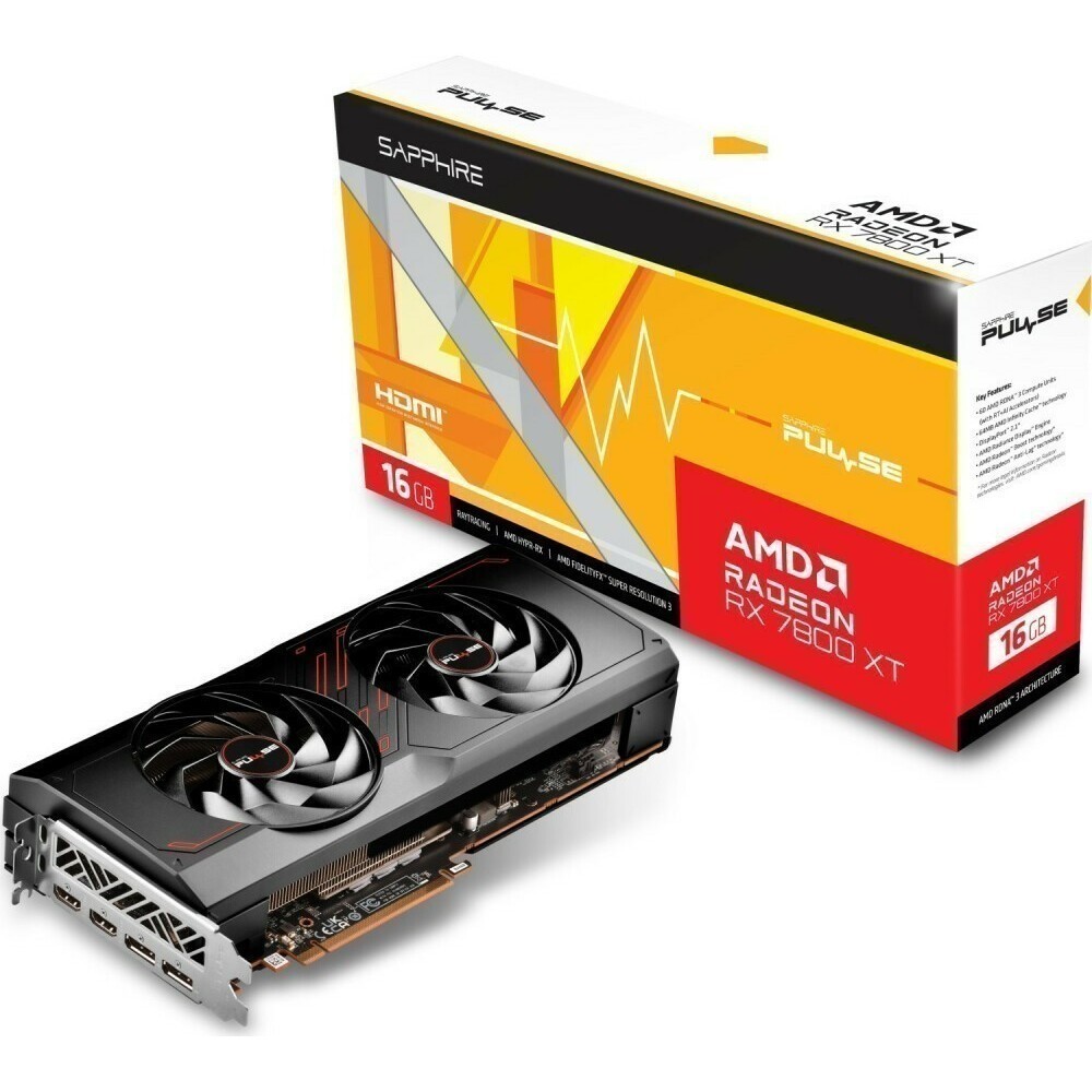 Видеокарта AMD Radeon RX 7800 XT Sapphire Pulse 16Gb (11330-02-20G): купить  в интернет магазине Регард Москва: цена, характеристики, описание, отзывы