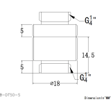 Прямой фитинг Bykski B-DTSO-S White (C10-0063)