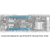 Соединительный мост для СЖО EKWB EK-FC Terminal DUAL Serial 3-Slot - Plexi (3831109869352)