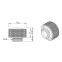 Фитинг для СЖО Barrow TFHRKN38H Silver (BA1500) - фото 2