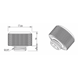 Фитинг для СЖО Barrow TFYKN2-T16 Silver (BA2770)