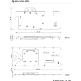 Водоблок для видеокарты Barrow BS-ASS3090-PA2 Backplate (BA2986)