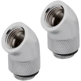 Угловой фитинг для СЖО Corsair Hydro X Series XF Adapter 2-pack 45° Angled rotary Silver (CX-9055001-WW)