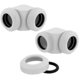 Угловой фитинг для СЖО Corsair Hydro X Series XF Hardline 2-pack 90° Angled 14mm OD compression White (CX-9052020-WW)