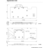 Водоблок для видеокарты Barrow BS-AST3090-PA2 Backplate (BA2985)