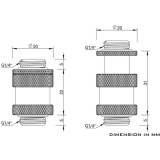 Прямой фитинг Barrow TSSXK-A01 22-31mm Silver (BA1776)