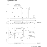 Водоблок для видеокарты Barrow BS-MSG3090M-PA B MSI Trio Backplate (BA2905)