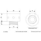 Фитинг для СЖО Bykski B-TSPD5 Silver (C10-0394)