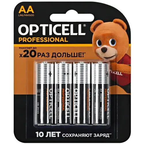 Батарейка Opticell Professional (AA, 4 шт.)