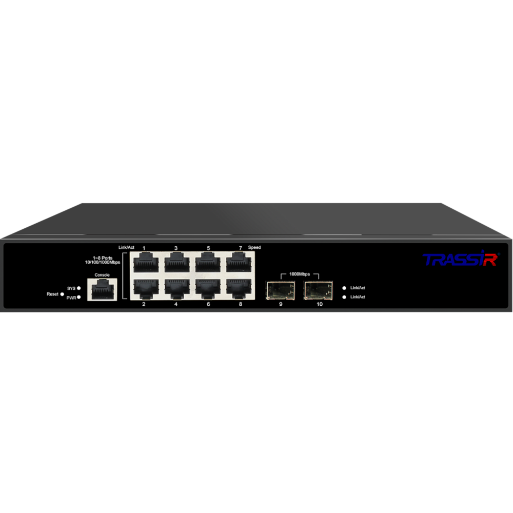 Коммутатор (свитч) TRASSIR TR-NS24102S-120-8POE