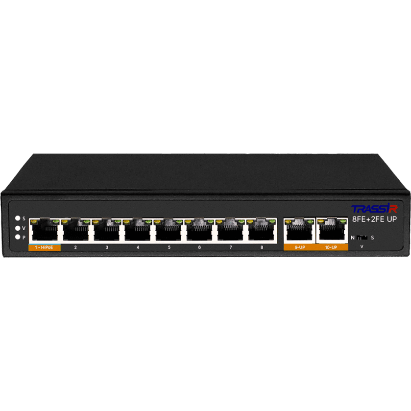 Коммутатор (свитч) TRASSIR TR-NS1110-120-8POE