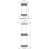 Прямой фитинг Barrow TSSXK-B01 Black (BA1779)