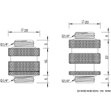 Прямой фитинг Barrow TSSXK-S01 16-22mm Silver (BA1784)