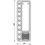 Резервуар с помпой для СЖО Barrow DC17-SDB 360 Black (BA3247)