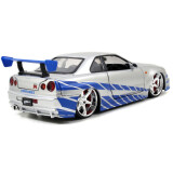 Коллекционная модель Jada Toys Fast & Furious 2002 Nissan Skyline GT-R R34 (97158)