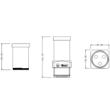 Резервуар с помпой для СЖО Bykski CP-PMD3COV-X-CT60 100MM (C8-0190)