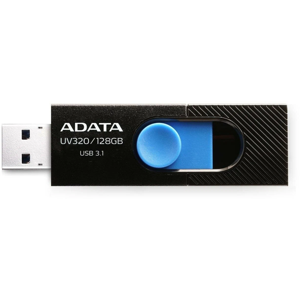 USB Flash накопитель 128Gb ADATA UV320 Black/Blue - AUV320-128G-RBKBL