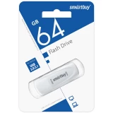 USB Flash накопитель 64Gb SmartBuy Scout White (SB064GB3SCW)