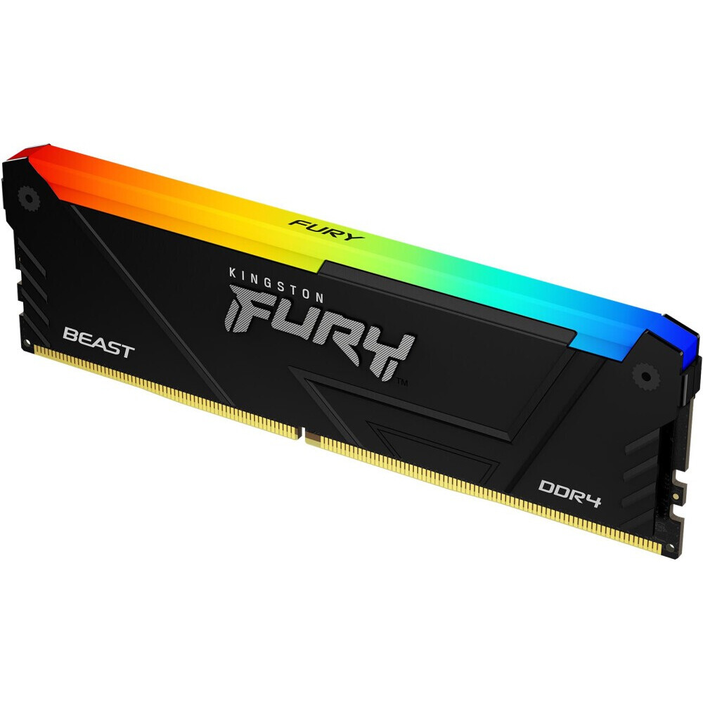 Оперативная память 8Gb DDR4 3600MHz Kingston Fury Beast RGB (KF436C17BB2A/8)