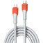 Кабель USB Type-C - USB Type-C, 2м, LDNIO LC602C Gray/Orange