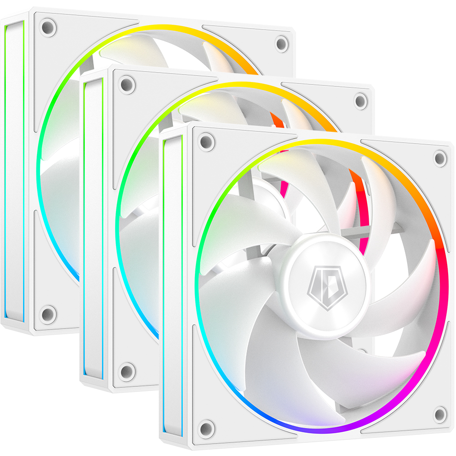 Вентилятор для корпуса ID-COOLING AF-127-ARGB-W (3 шт.) - AF-127-ARGB-W TRIO