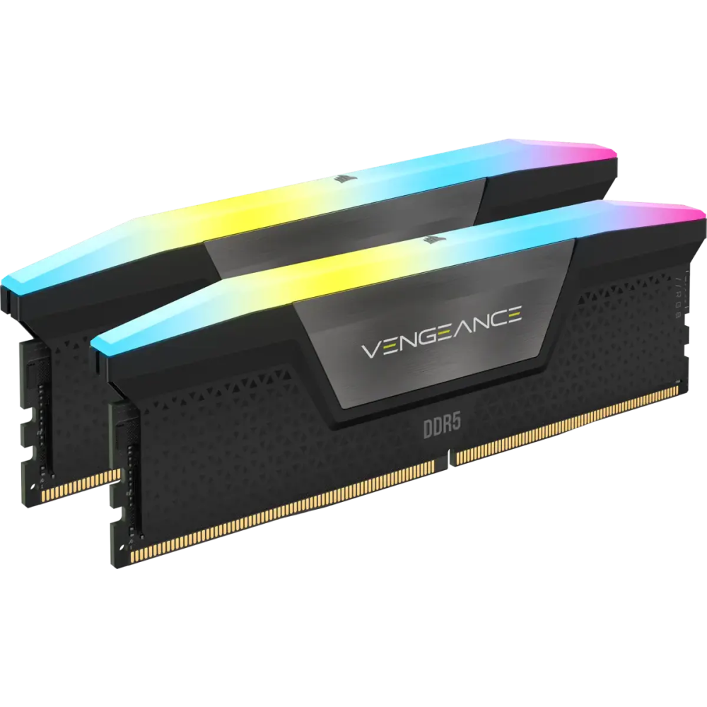 Оперативная память 64Gb DDR5 6400MHz Corsair Vengeance RGB (CMH64GX5M2B6400C32) (2x32Gb KIT)