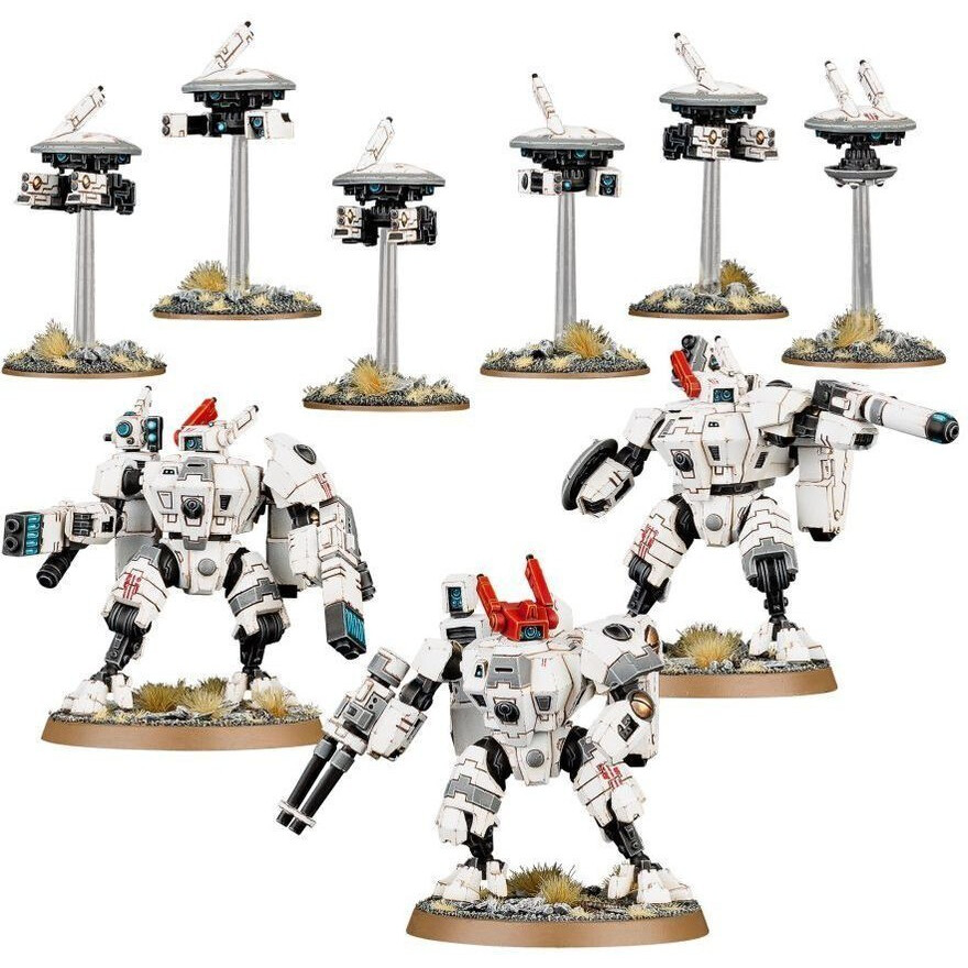 Миниатюры Games Workshop WH40K: T'au Empire Crisis Battlesuits (2022) - 56-07