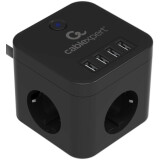 Сетевой фильтр Cablexpert Cube CUBE-3-U4-B-1.5