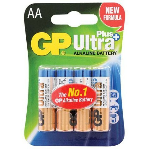 Батарейка GP 15A Ultra Plus Alkaline (AA, 4 шт.) - 4891199177736