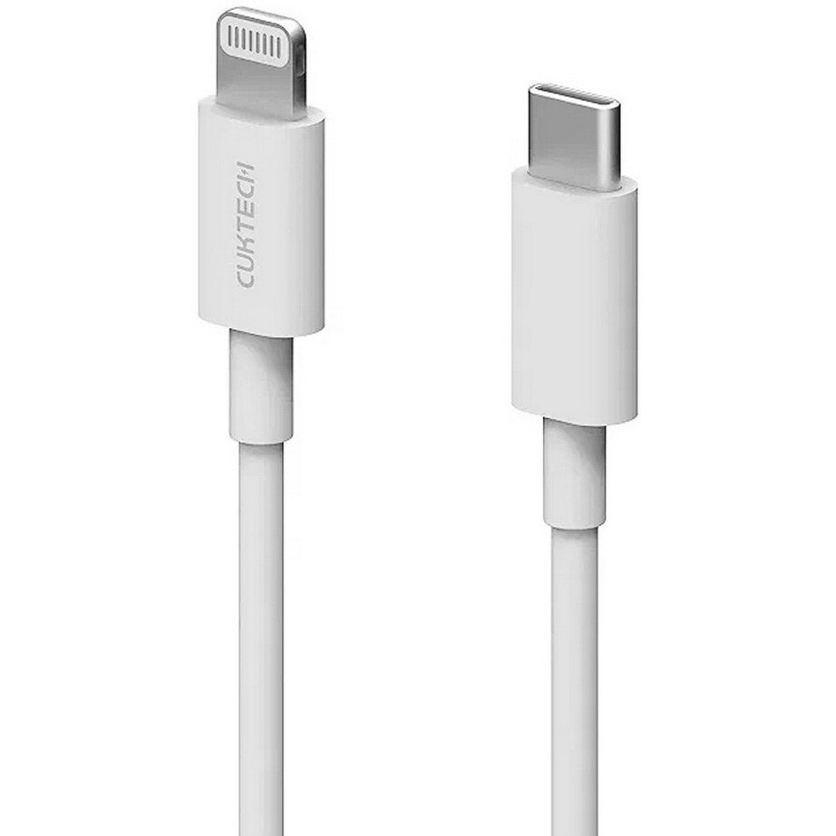 Кабель USB Type-C - Lightning, 1м, CUKTECH KLC-5497 White