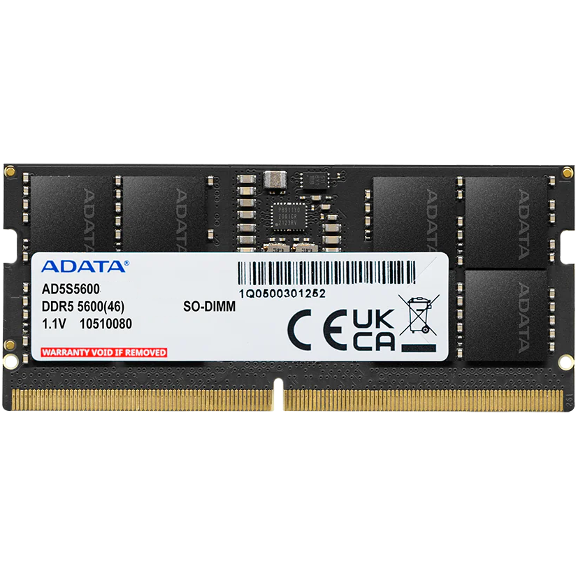 Оперативная память 8Gb DDR5 4800MHz ADATA SO-DIMM (AD5S56008G-S)