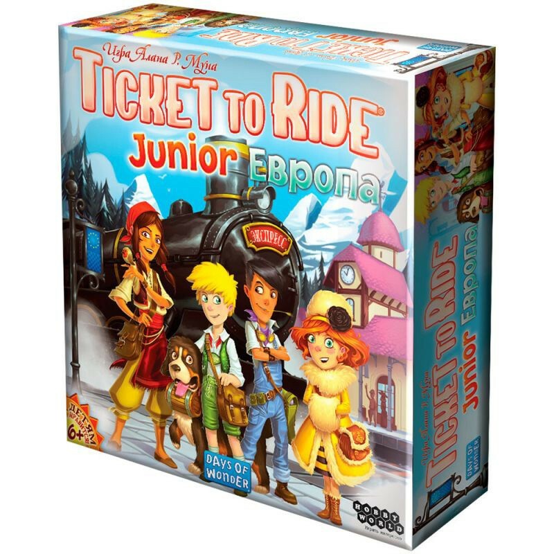 Настольная игра Hobby World "Ticket to Ride Европа Junior" - 1867