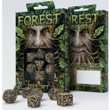 Набор кубиков Q Workshop Forest 3D Beige & Black Dice Set (SFOR03)