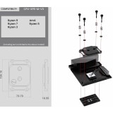 Водоблок для процессора Bykski CPU-XPR-POM-M-V3 Ordinary&POM&Black (C2-0183)