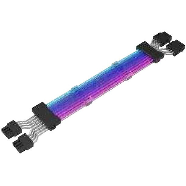 Кабель удлинительный 2x PCI-E 8-pin - 2x PCI-E 8-pin, 0.16м, Alseye 2*8PIN RGB Cable