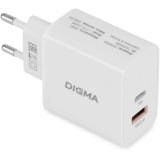 Сетевое зарядное устройство Digma DGW3D White (DGW3D0F110WH)